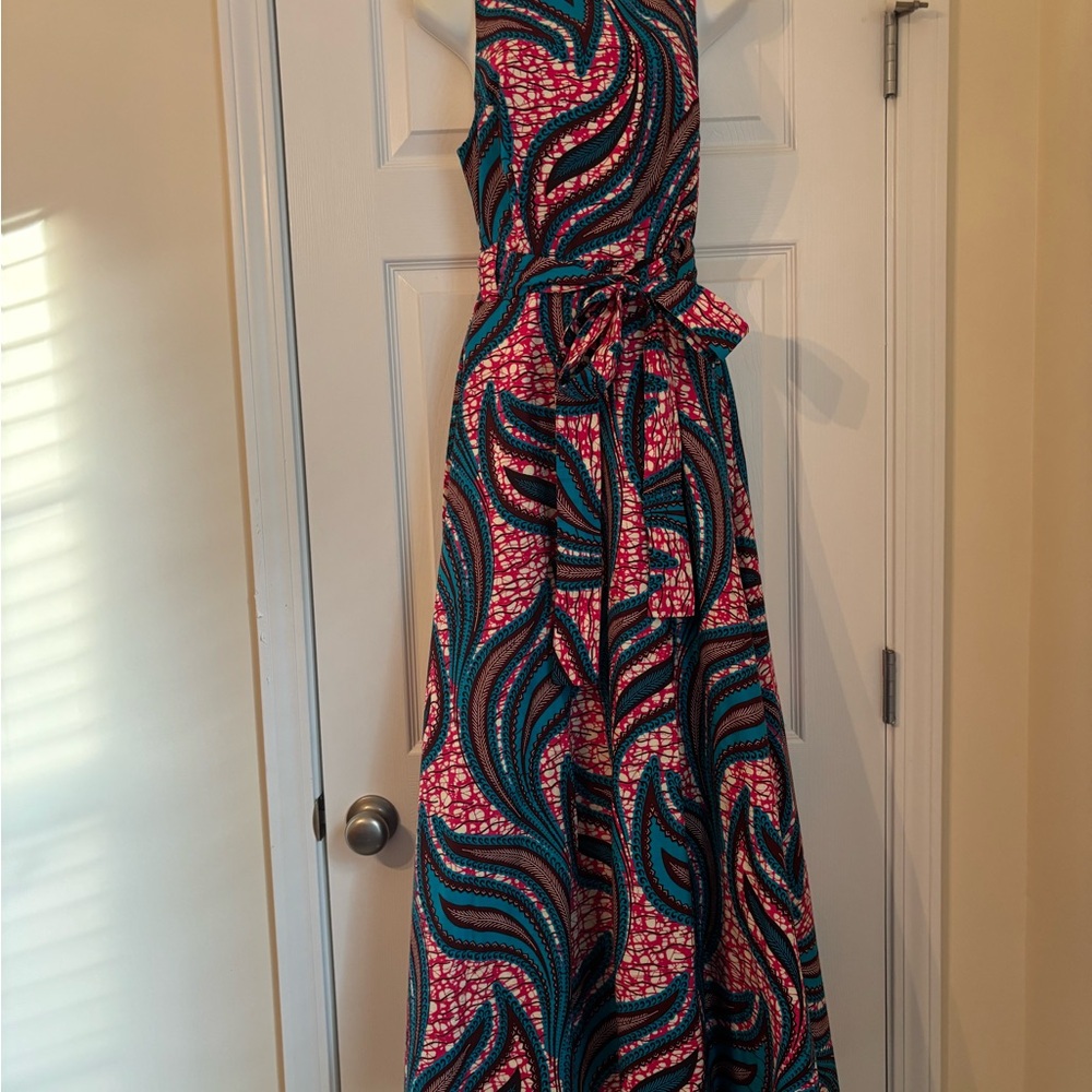 Elegant Multicolor Maxi Dress